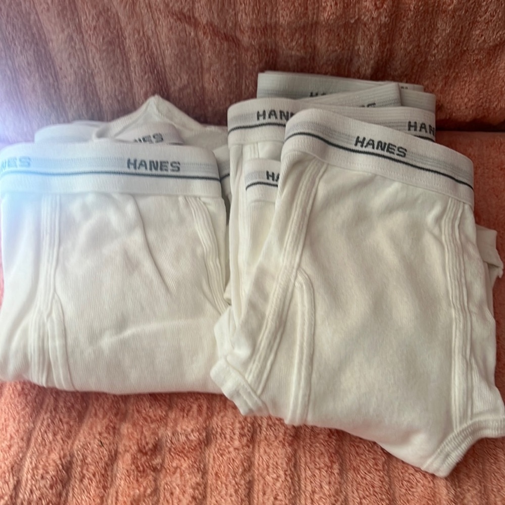 New without packaging Mens Hanes Briefs size XL (5) pairs